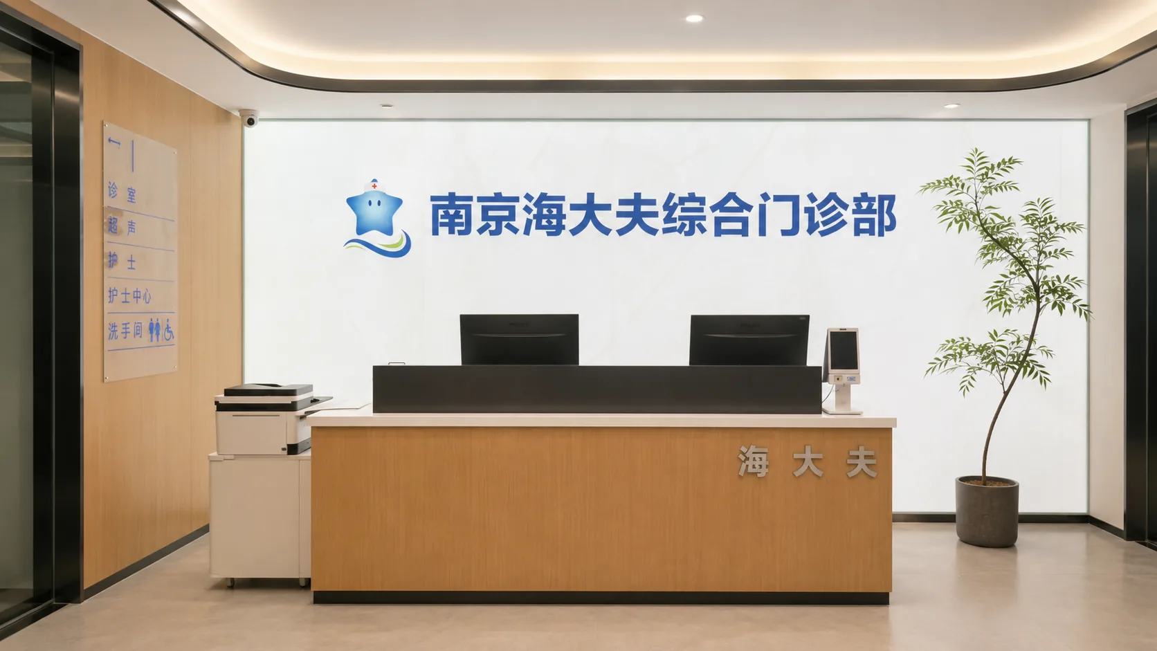 南京海大夫综合门诊部前台环境